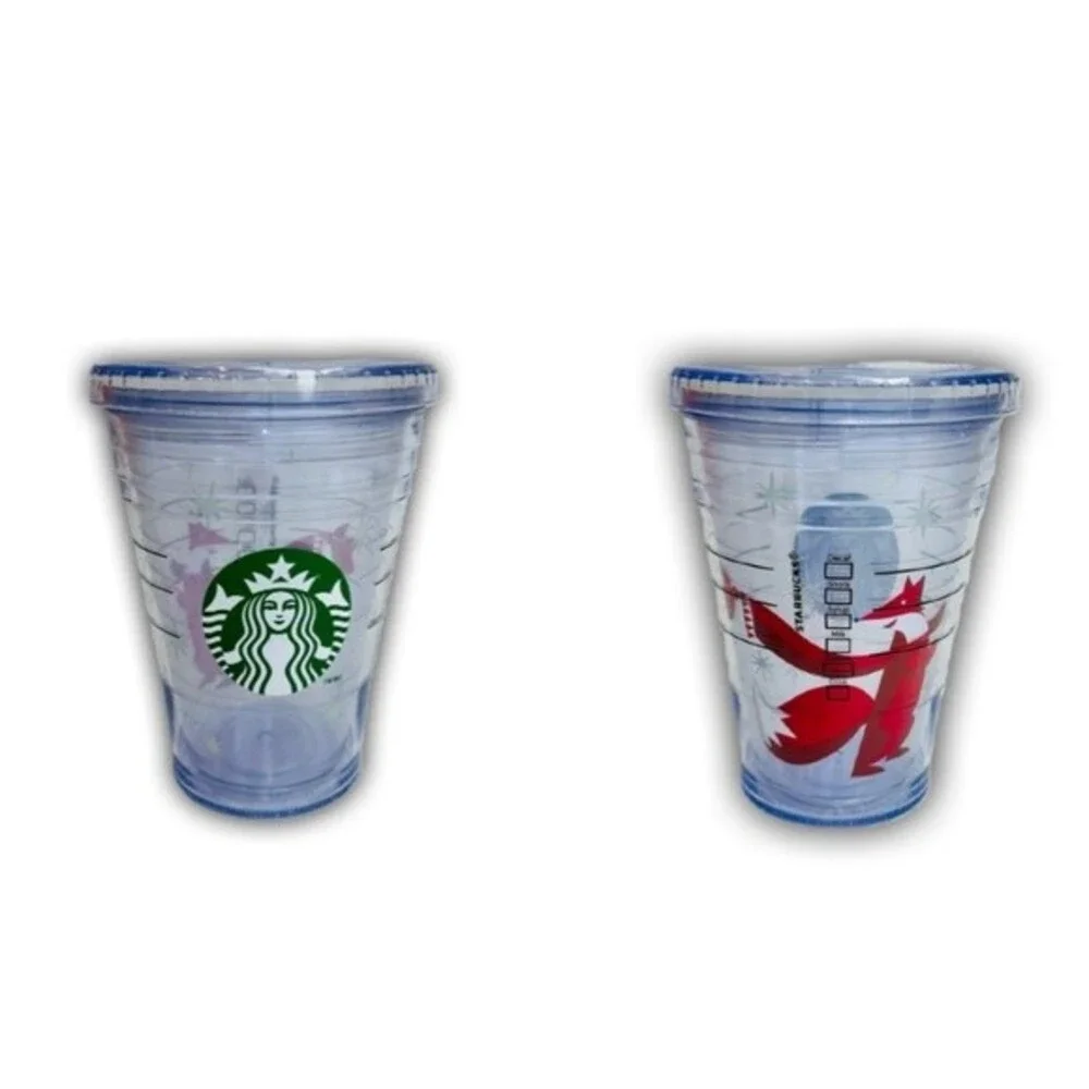 Starbucks 2012 12oz Holiday Tumbler Red Fox